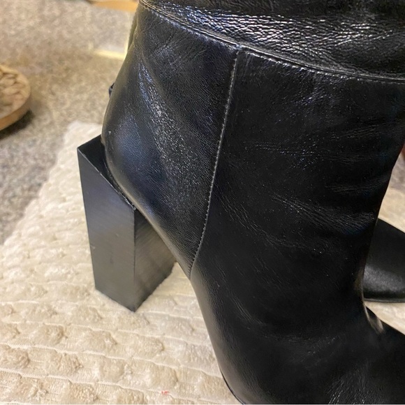 Bcbg MaxAzria  Over The Knee Tall Leather boots Block Heel Sz 7 Org 658$Livana - Picture 12 of 15